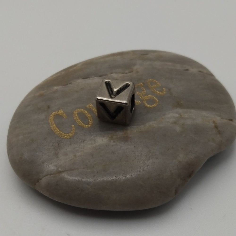 V silver charm